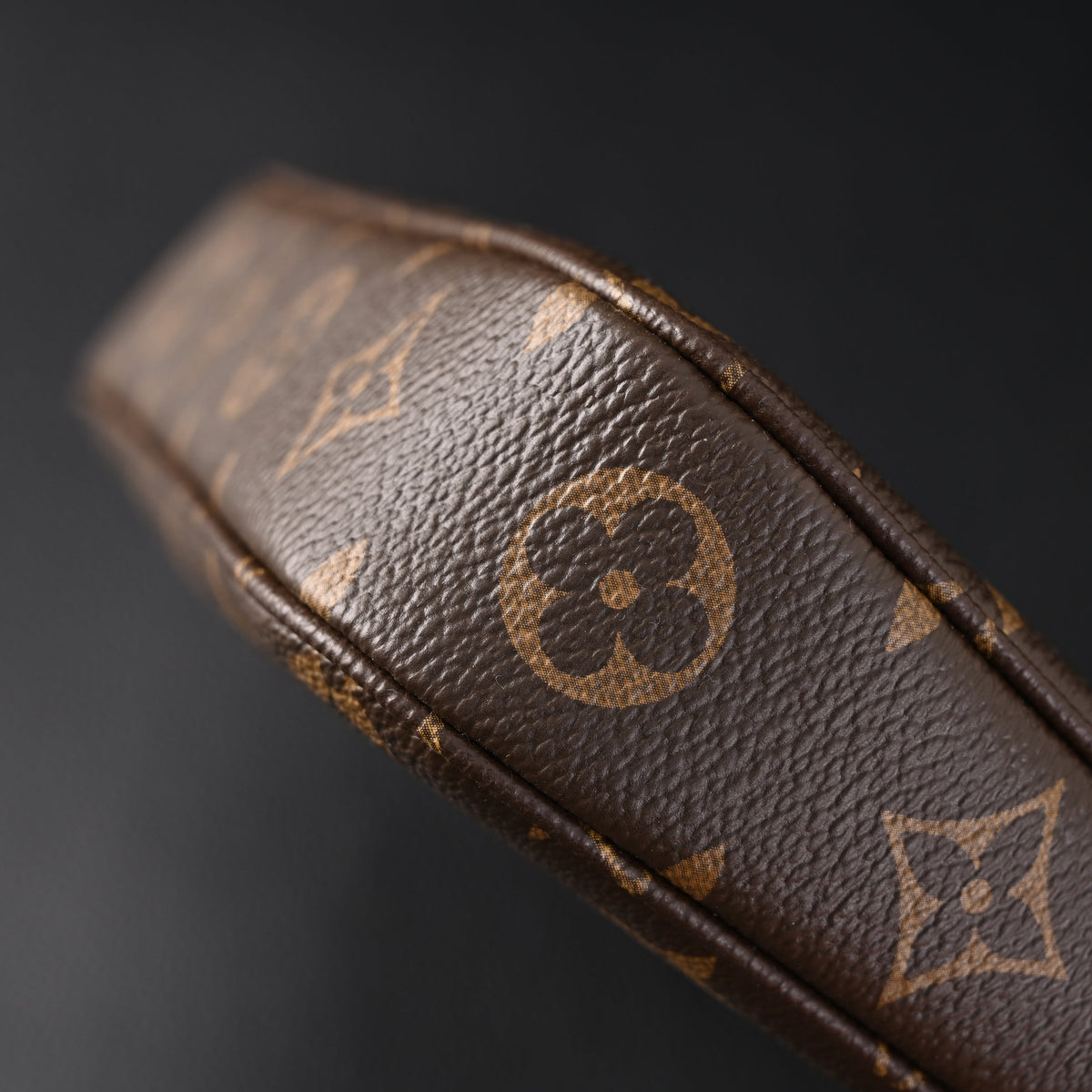 Louis Vuitton Pochette Accessoires Monogram Canvas Clutch Bag – Brown with Gold Chain (M82766)