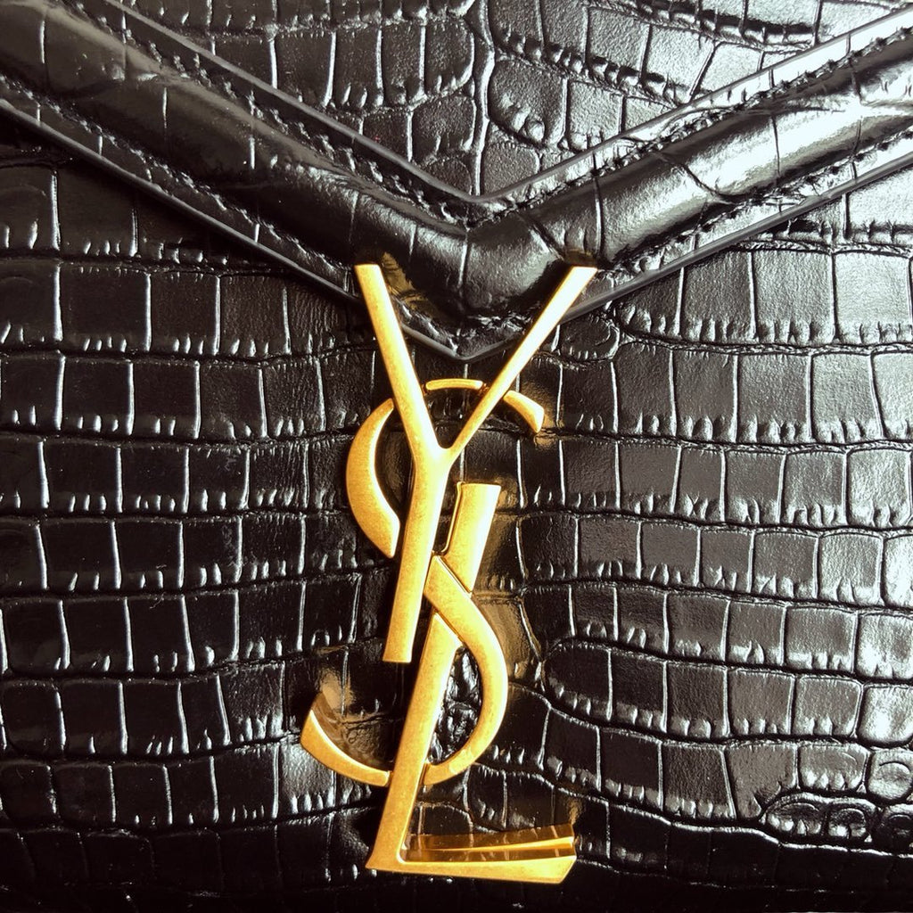 YSL Cassandra Mini Top Handle Bag Black