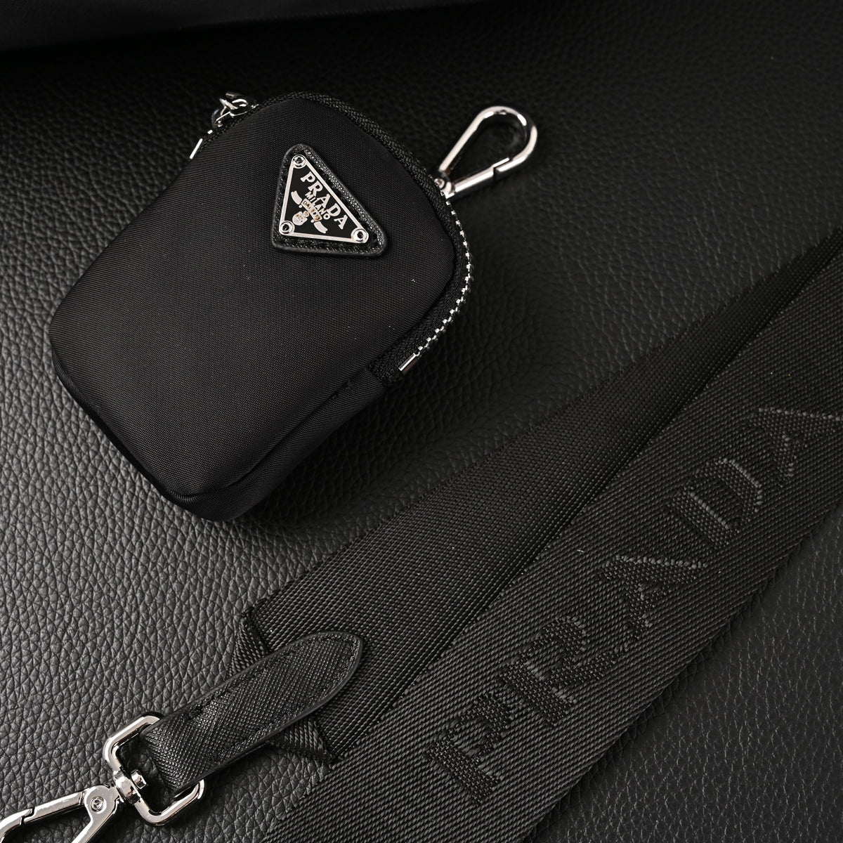 Prada Re-Edition 2005 Nylon Shoulder Bag – Black - Black with Silver-Tone Hardware