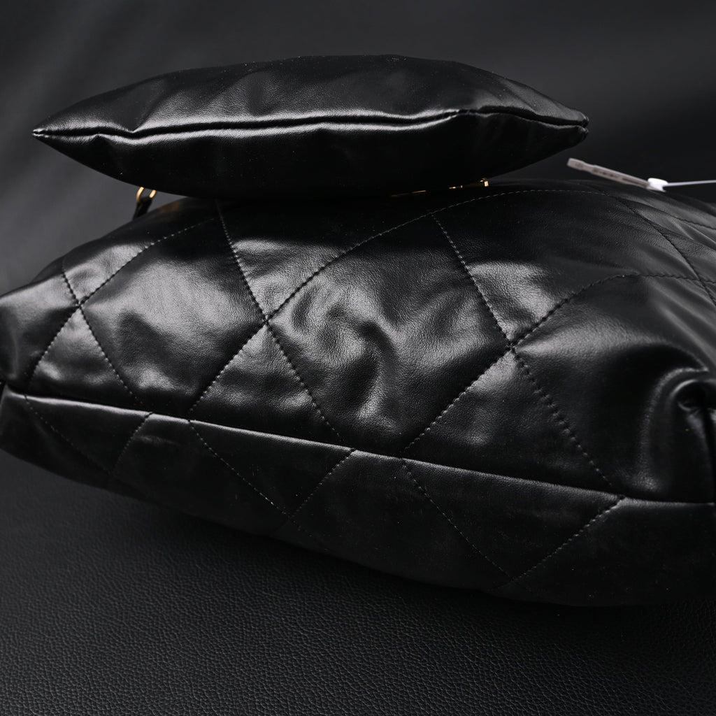 Chanel 19 Flap Bag – Black Quilted Lambskin with Gold & Ruthenium Hardware