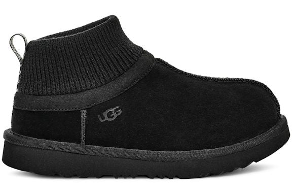 UGG Classic Ultra Stretch Cuff Slipper Black (Kids)