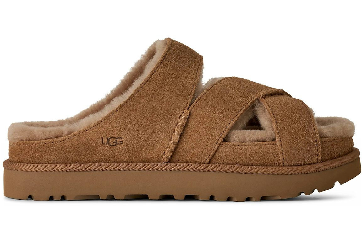 UGG Greenport Cross Strap Slide Chestnut (Women's)