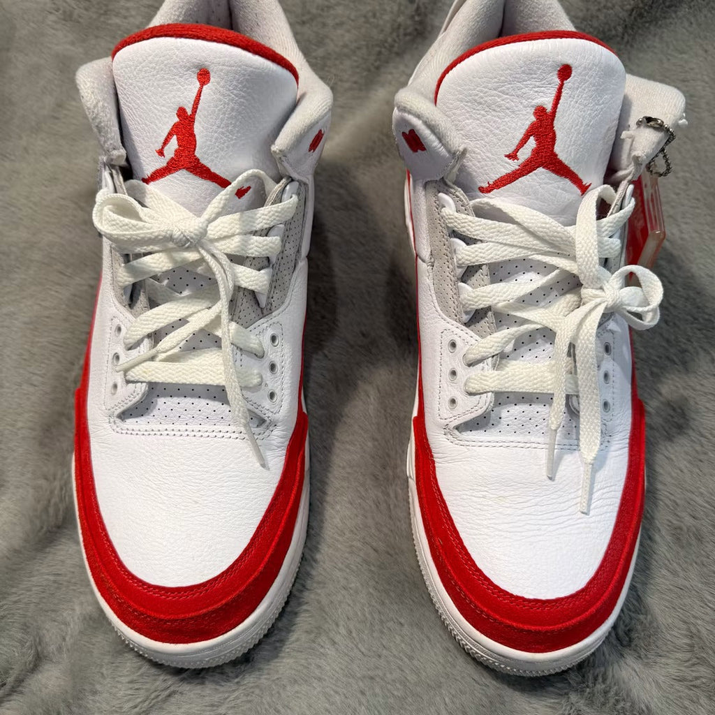 Used - Air Jordan 3 Retro Tinker White University Red - US M 13 - detail 5