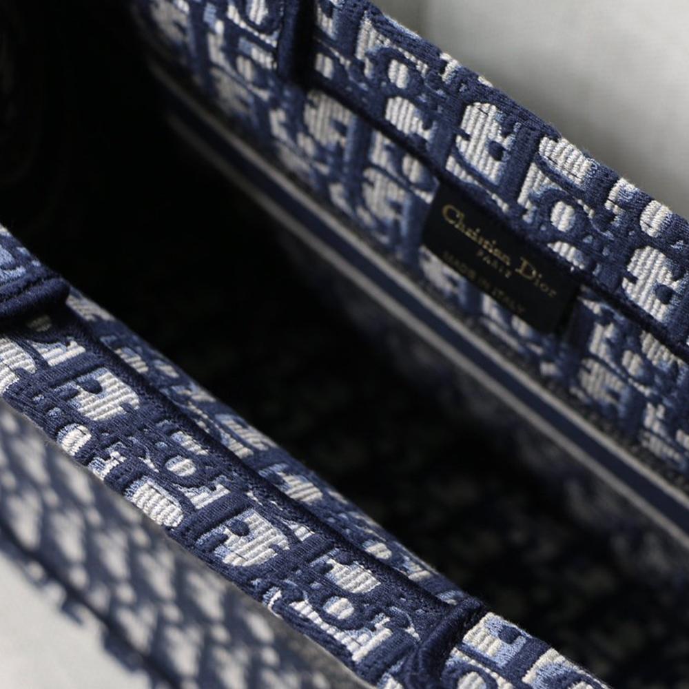 Dior Book Tote Navy Blue