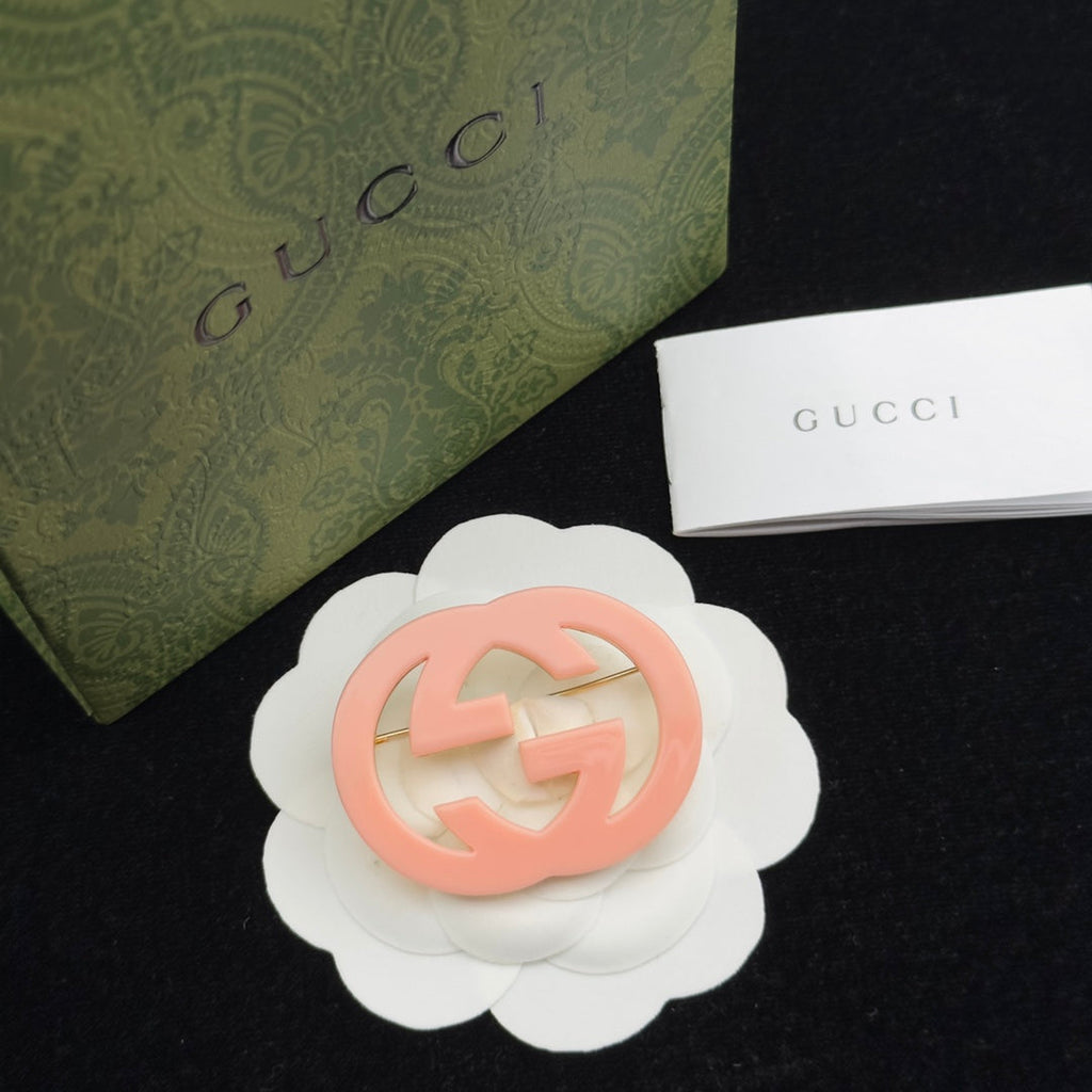 Gucci Brooch Pink 184040