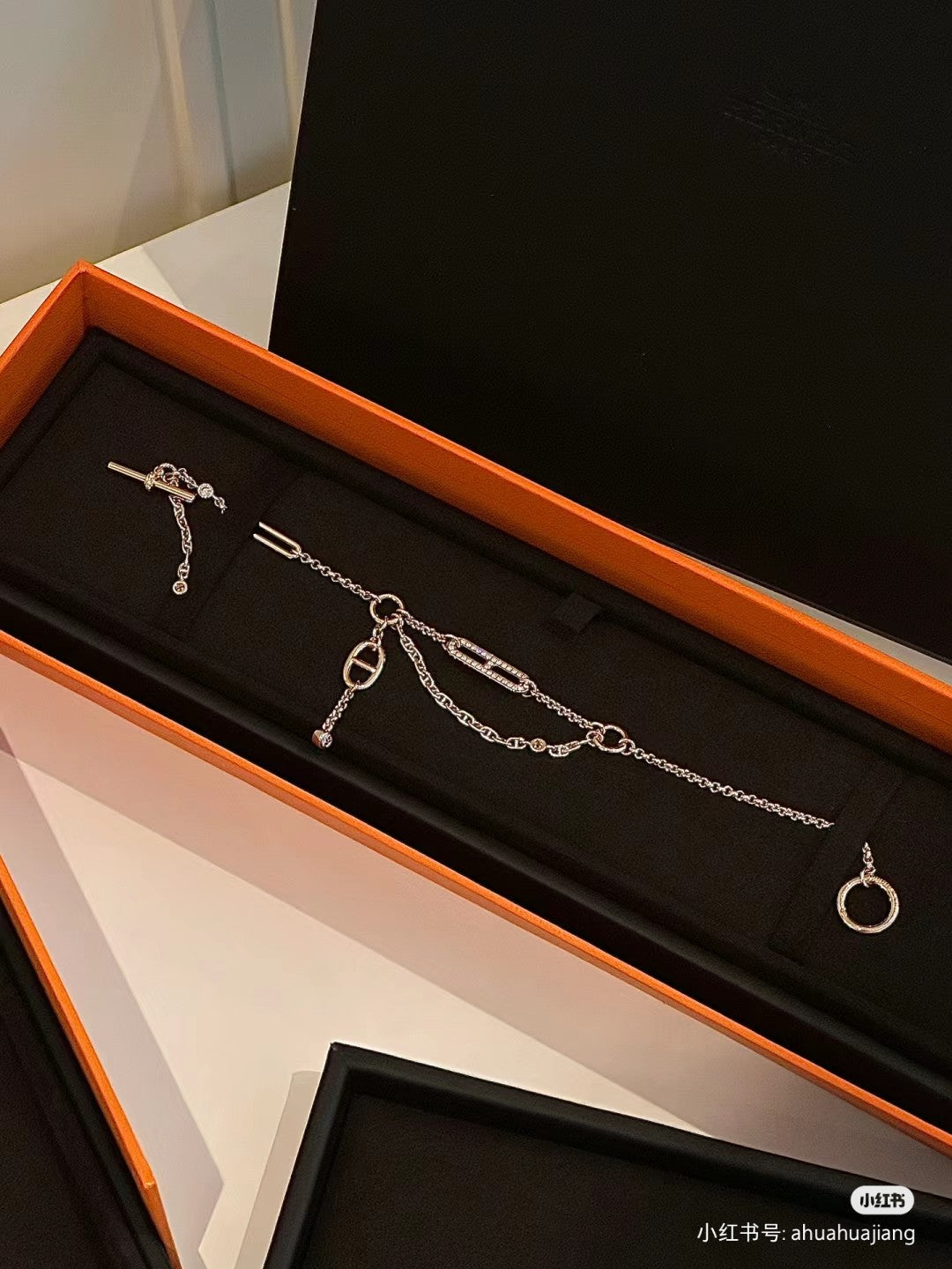 Hermes Farandole Pig Nose Full Diamond Bracelet